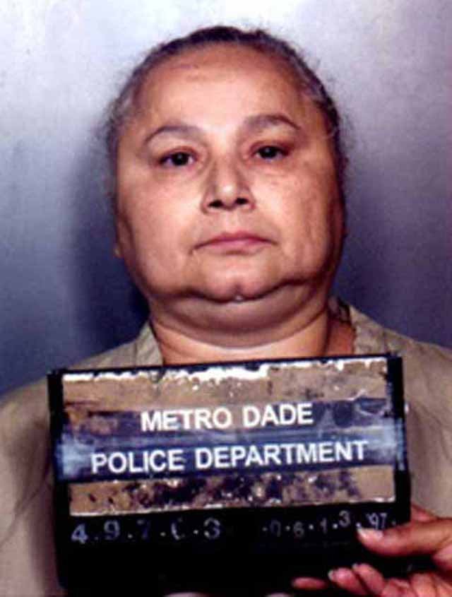 Fotografia policial (mugshot) de Griselda Blanco, Metro Dade Police Department, 1997