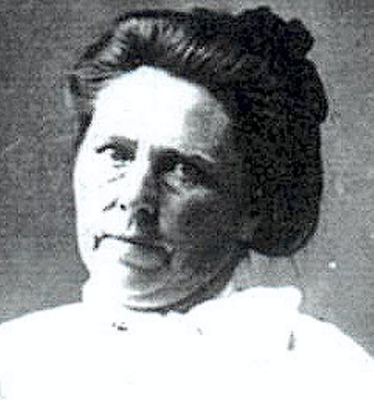 Fotografia real de Belle Gunness, tomada en 1904