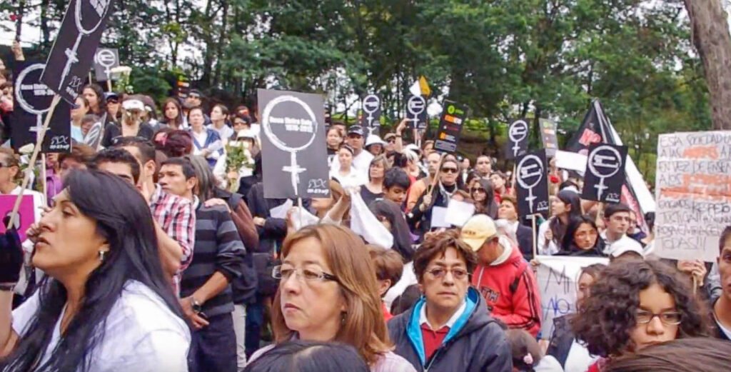 Movilización en Bogotá en memoria de Rosa Elvira Cely