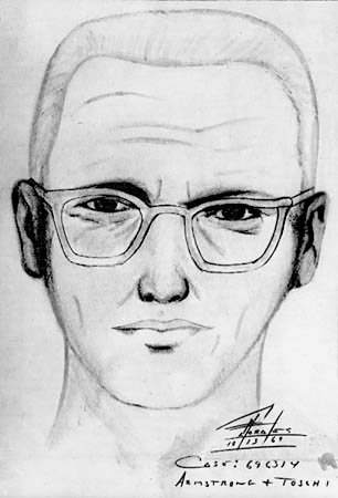 Boceto policial del sospechoso del caso del Asesino del Zodiaco