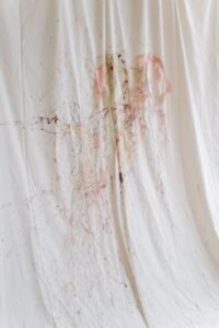 Patrón abstracto de salpicadura, análisis de manchas forense