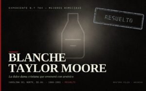 Portada del expediente Blanche Taylor Moore, envenenadora con arsénico