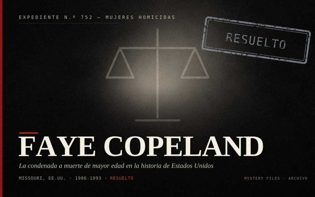 Portada del expediente Faye Copeland, condenada a muerte en Missouri