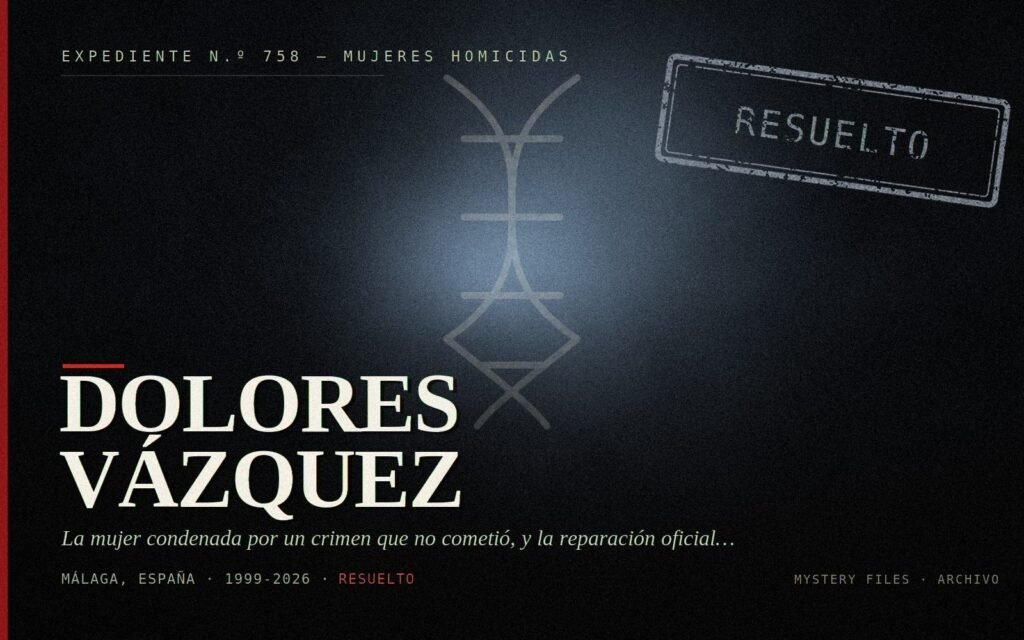 Portada del expediente Dolores Vázquez y el caso Wanninkhof