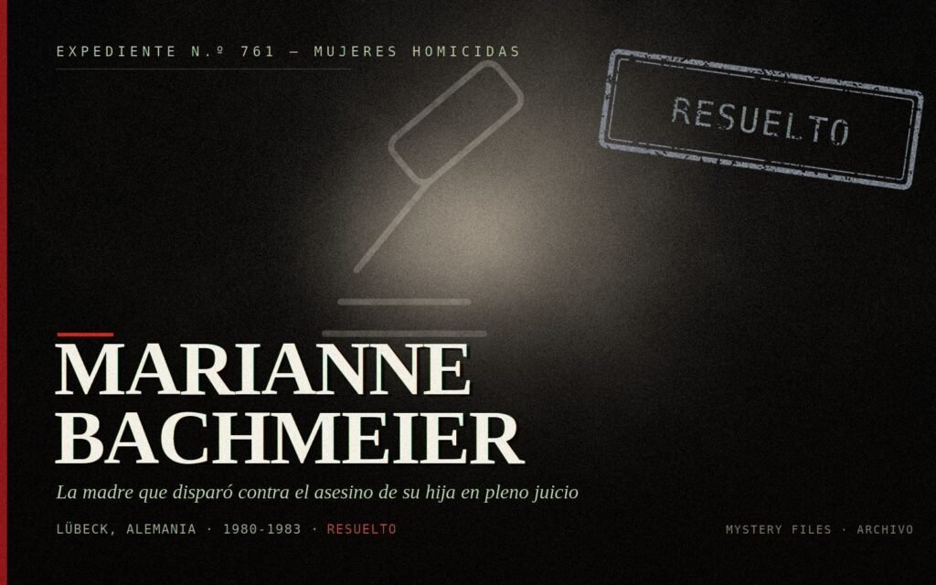 Portada del expediente Marianne Bachmeier y el juicio de Lübeck