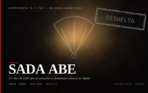 Portada del expediente Sada Abe, caso de 1936 en Japón