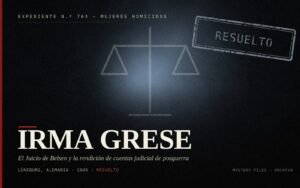 Portada del expediente Irma Grese y el Juicio de Belsen