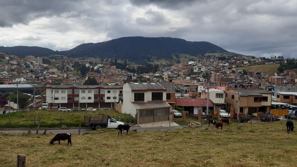Vista del municipio de La Calera, en las afueras de Bogotá