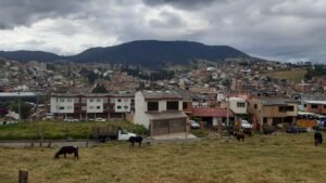 Vista del municipio de La Calera, en las afueras de Bogotá