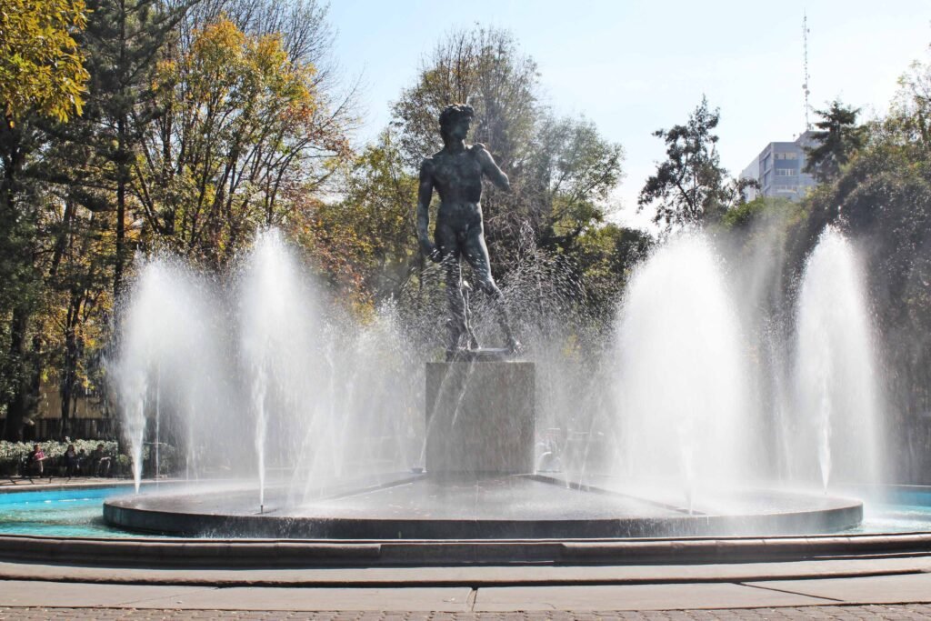 Plaza Río de Janeiro en la colonia Roma de la Ciudad de México