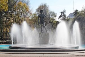 Plaza Río de Janeiro en la colonia Roma de la Ciudad de México