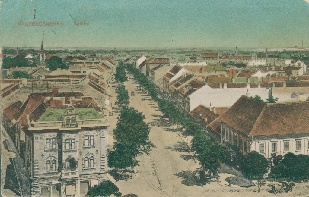 Postal de época de la ciudad de Becskerek, hoy Zrenjanin, Serbia