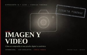 Portada del expediente de Análisis forense de imágenes y video digital