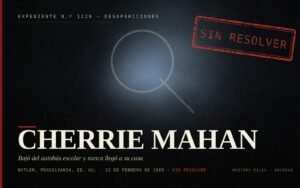 Portada del expediente de Cherrie Mahan