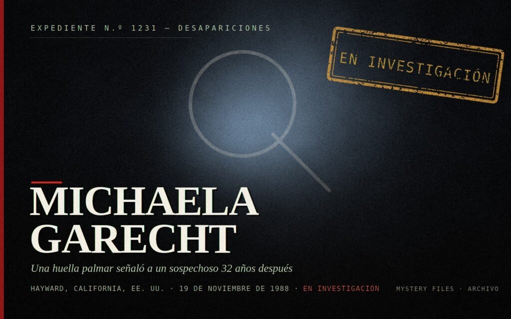 Portada del expediente de Michaela Garecht