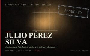 Portada del expediente del psicópata de Alto Hospicio: 14 víctimas entre 1998 y 2001 en el norte de Chile