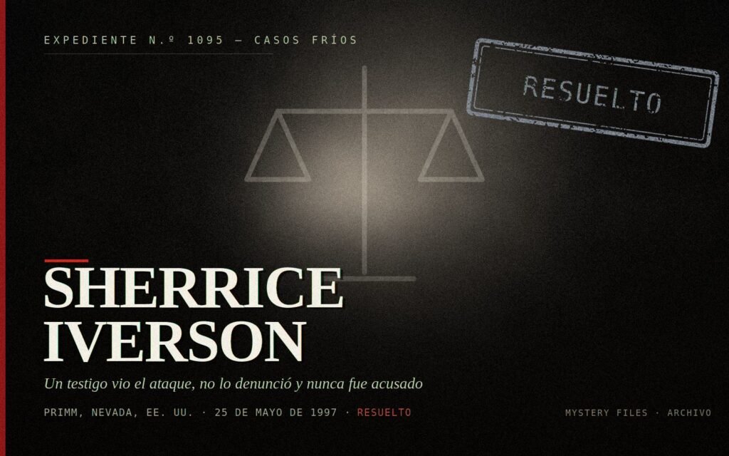 Portada del expediente de Sherrice Iverson: niña de 7 años asesinada en un casino de Nevada en 1997