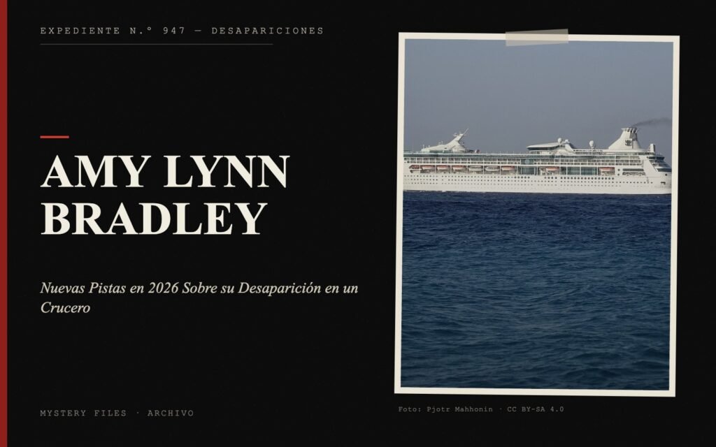 Portada del expediente de Amy Lynn Bradley con fotografía: Nuevas Pistas en 2026 Sobre su Desaparición en un Crucero