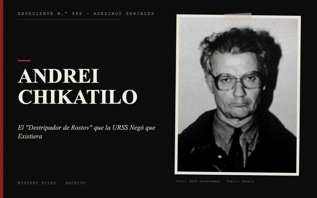 Portada del expediente de Andrei Chikatilo con fotografía real: el "Destripador de Rostov" que la URSS Negó que Existiera