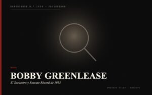 Portada del expediente de Bobby Greenlease: el Secuestro y Rescate Récord de 1953