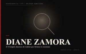 Portada del expediente de Diane Zamora: el Triángulo Amoroso de Cadetes que Terminó en Asesinato