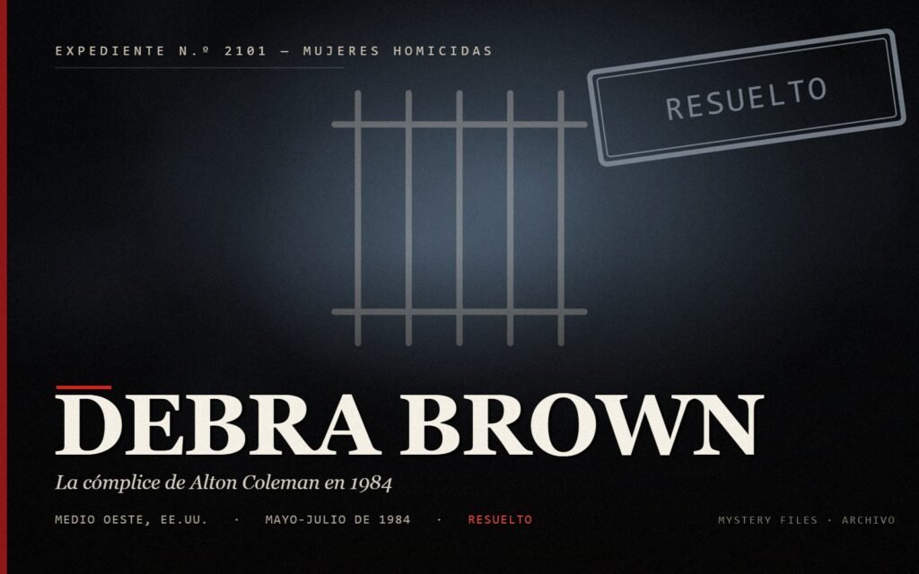 Portada del expediente de Debra Brown y Alton Coleman