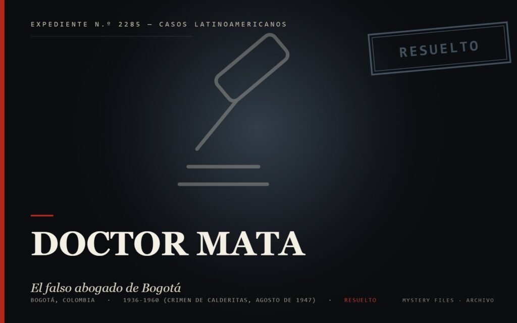 Portada del caso: Doctor Mata