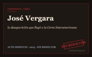 Portada del expediente de José Vergara, Alto Hospicio 2013