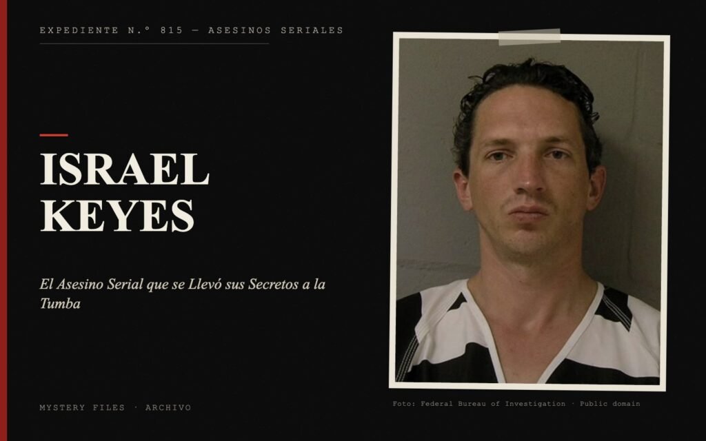 Portada del expediente de Israel Keyes con fotografía real: el Asesino Serial que se Llevó sus Secretos a la Tumba