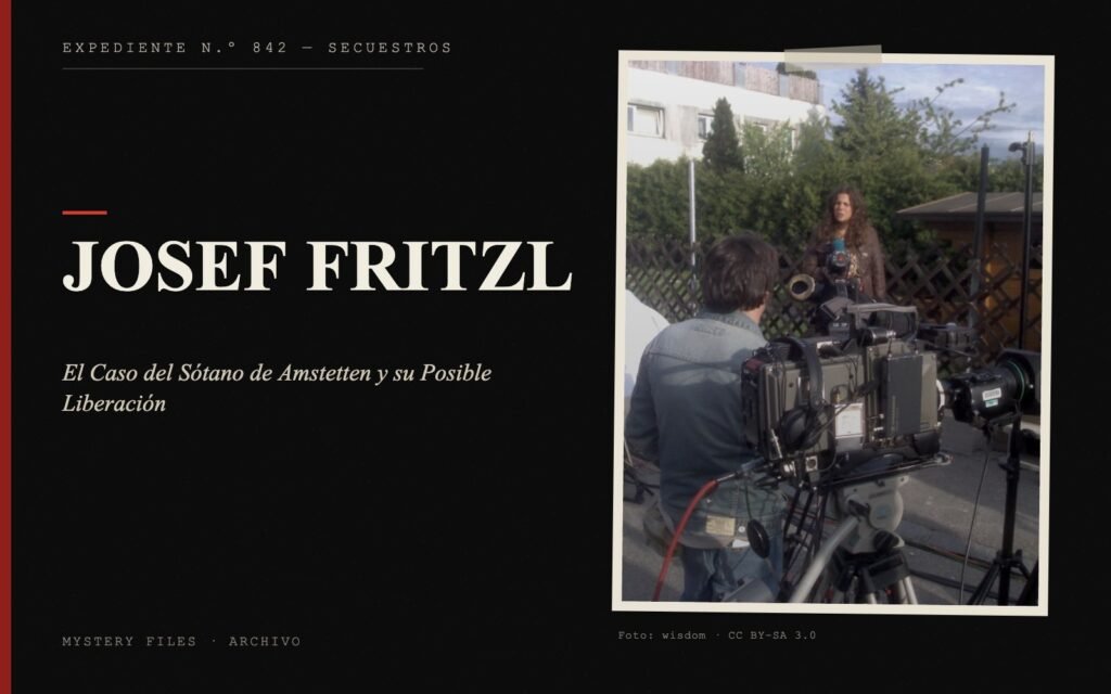 Portada del expediente de Josef Fritzl con fotografía: el Caso del Sótano de Amstetten y su Posible Liberación