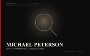 Portada del expediente de Michael Peterson: el Caso de "The Staircase" y su Resolución Final