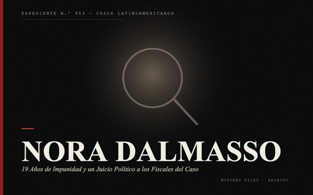Portada del expediente de Nora Dalmasso: 19 Años de Impunidad y un Juicio Político a los Fiscales del Caso