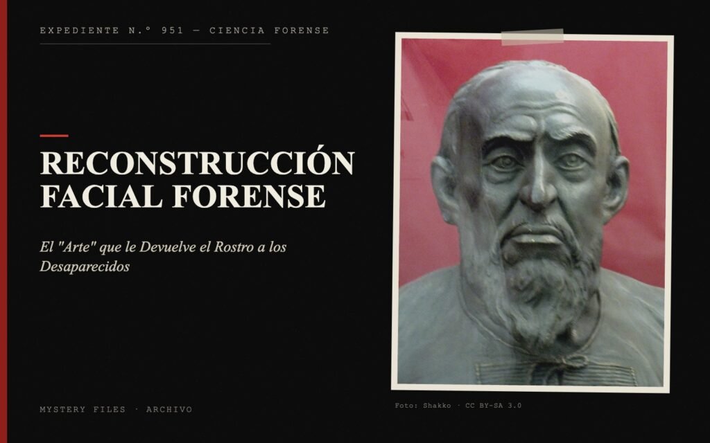 Portada del expediente de Reconstrucción Facial Forense con fotografía: el "Arte" que le Devuelve el Rostro a los Desaparecidos