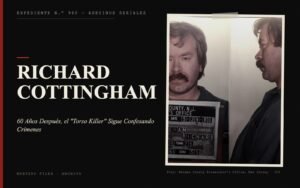 Portada del expediente de Richard Cottingham con fotografía: 60 Años Después, el "Torso Killer" Sigue Confesando Crímenes