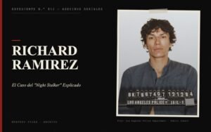 Portada del expediente de Richard Ramirez con fotografía real: el Caso del "Night Stalker" Explicado