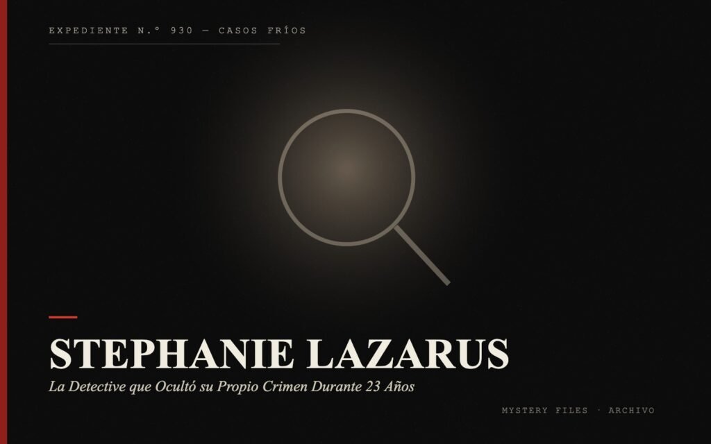 Portada del expediente de Stephanie Lazarus: la Detective que Ocultó su Propio Crimen Durante 23 Años
