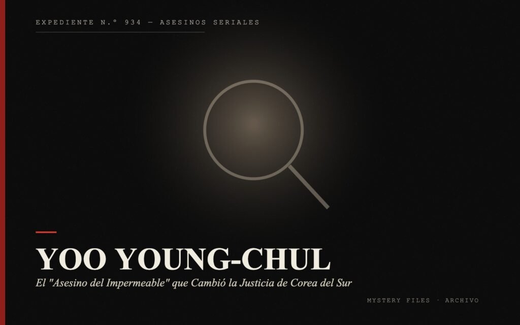 Portada del expediente de Yoo Young-chul: el "Asesino del Impermeable" que Cambió la Justicia de Corea del Sur